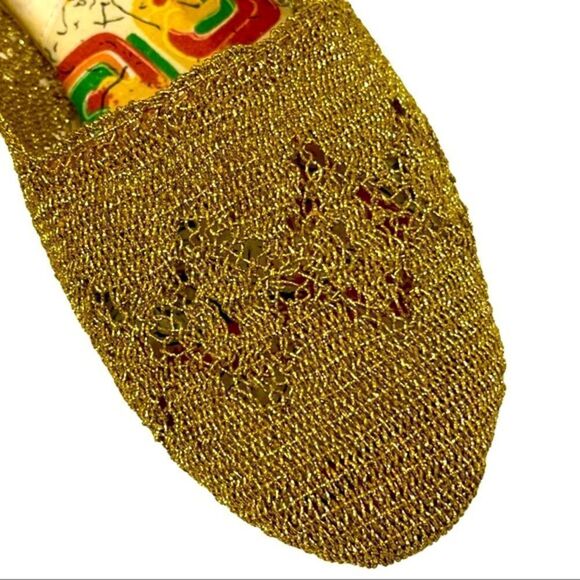 American Eagle Metallic Gold Woven Flats • Size 7 • NWOT - Picture 11 of 13